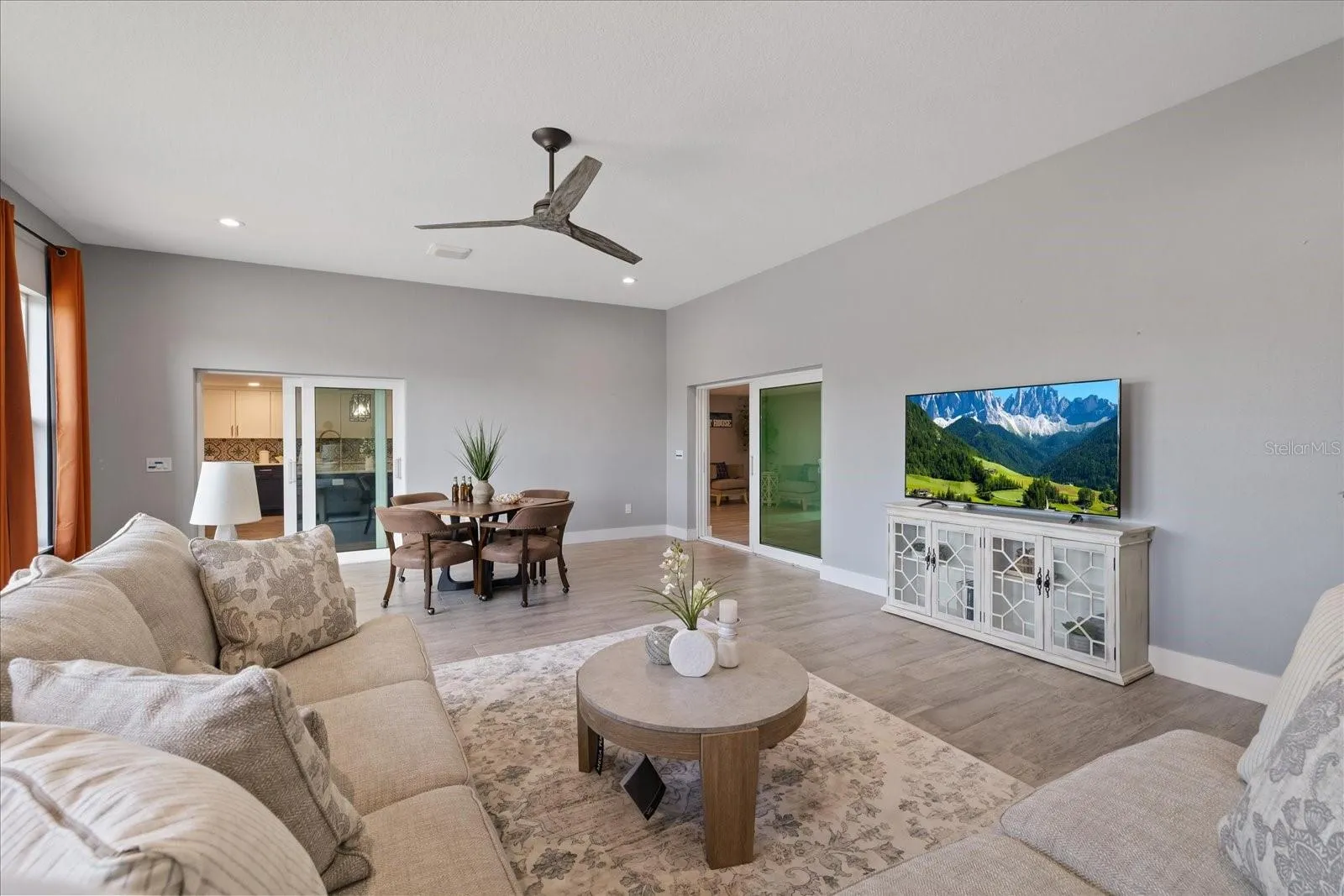 Family room with mini split AC