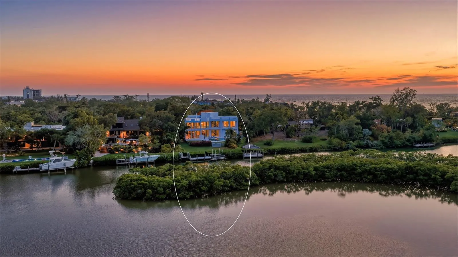 Cocoanut bayou sunrise view