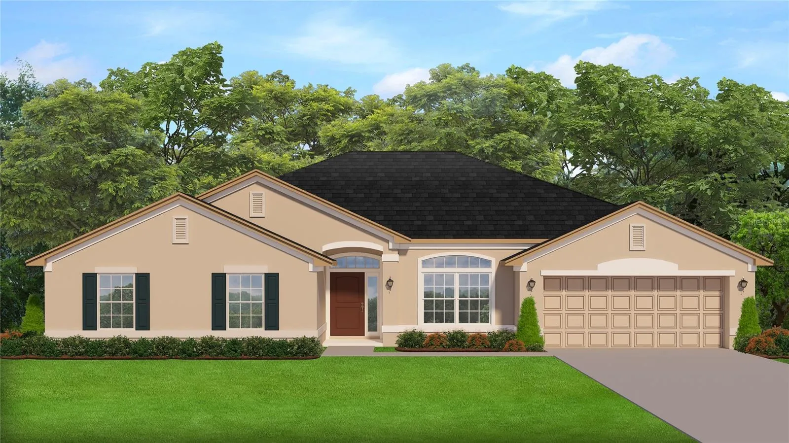 Home will have a side entry 3 car garage.  Rendering for illustrative purposes only!  Colors and features will vary!