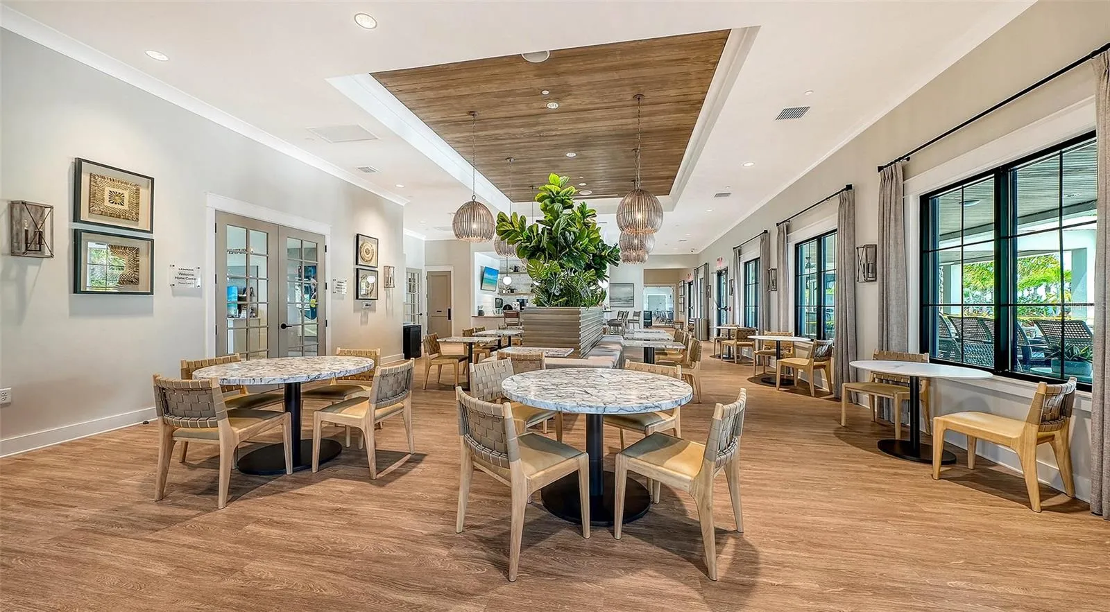 Dining area next to Café