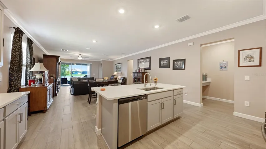Kitchen and Living Room