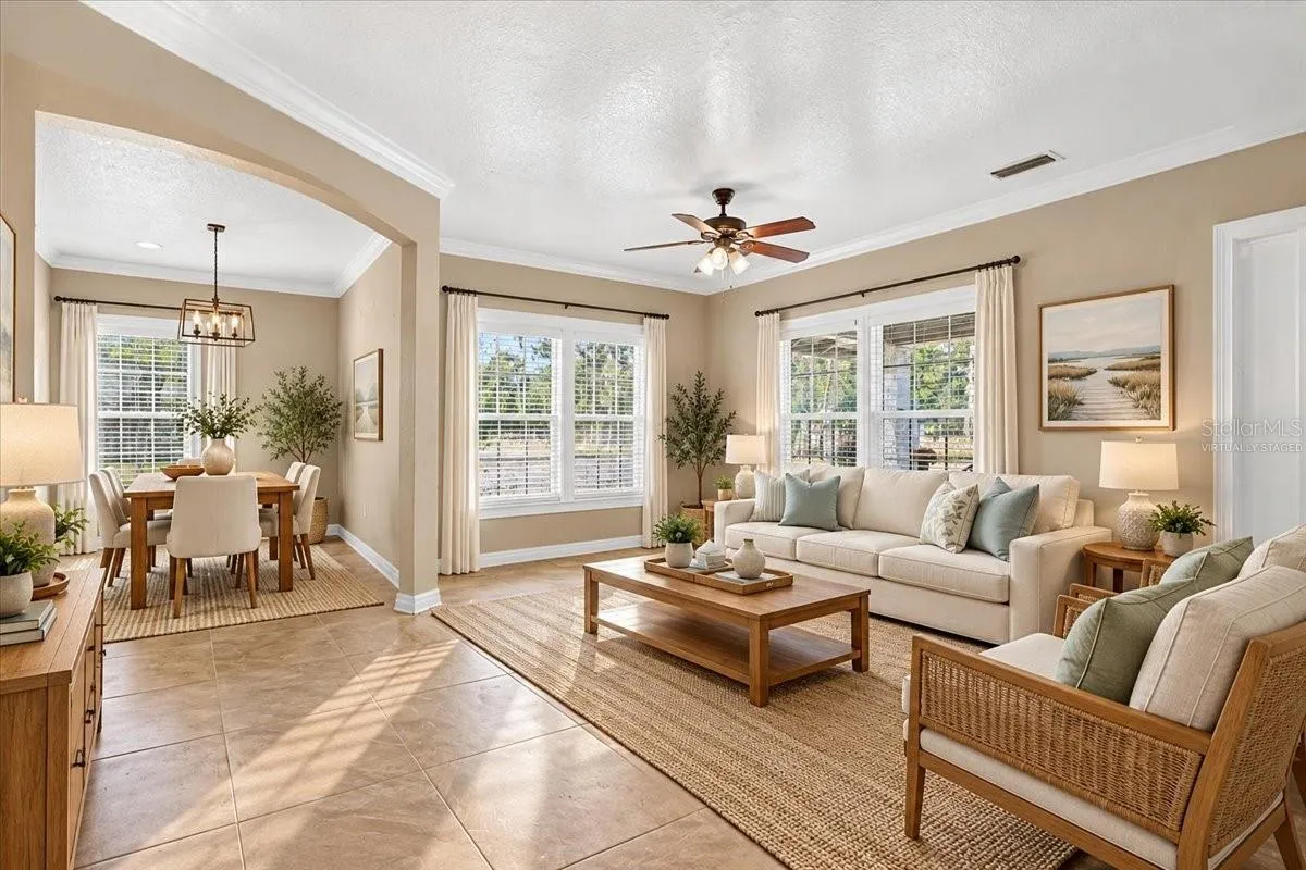 Virtually staged great open floor plan!