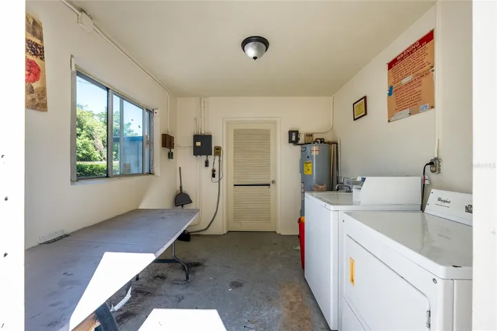 On site coin laundry room
