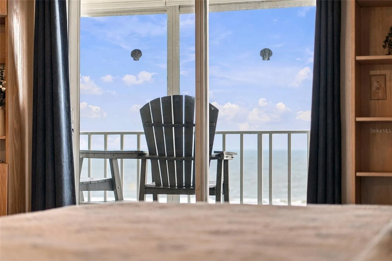 Gulf views and two balconies.