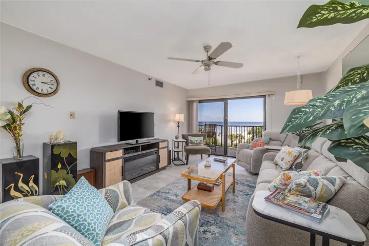 Great views from the kitchen to the balcony!