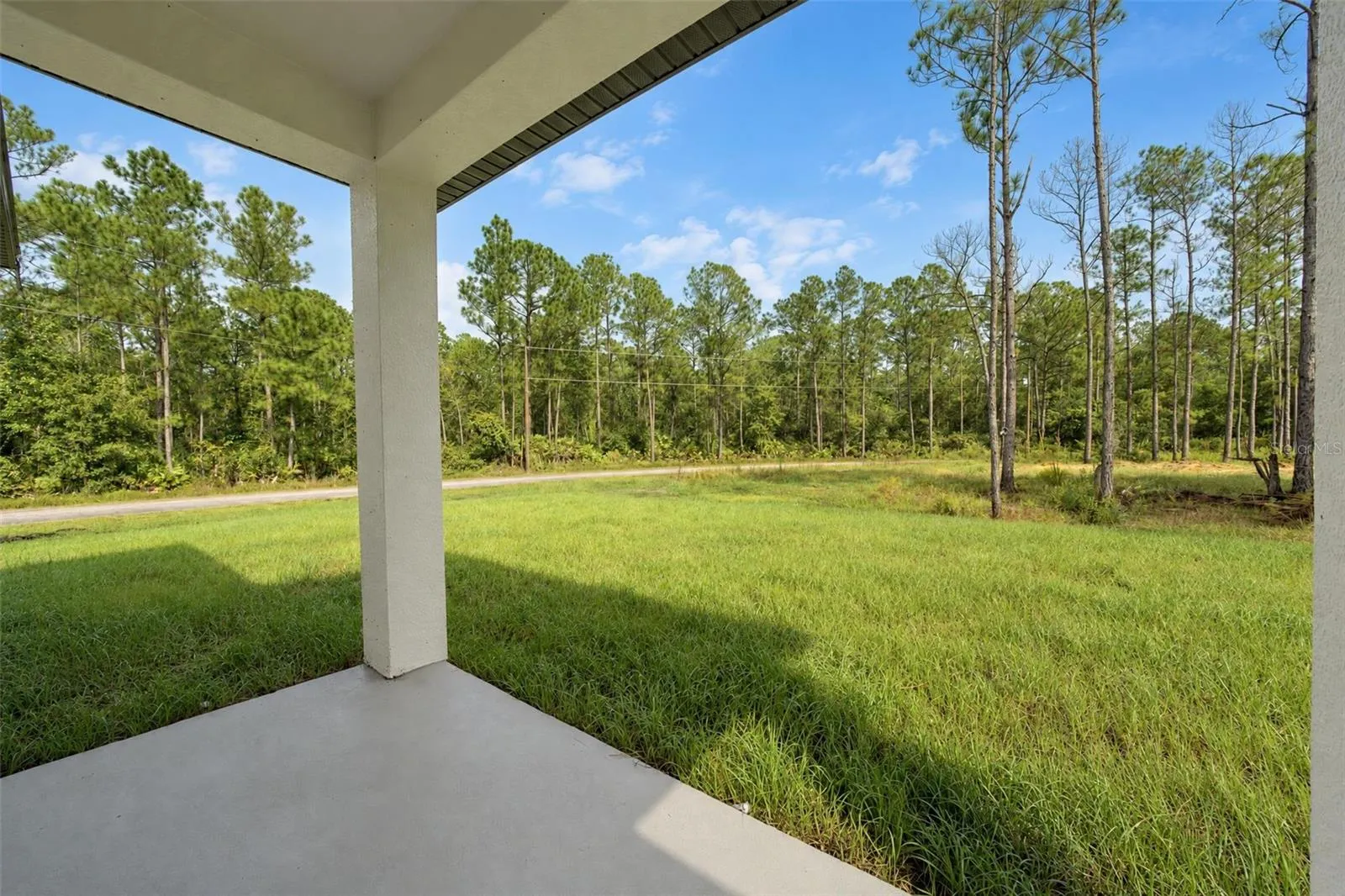 Covered back patio