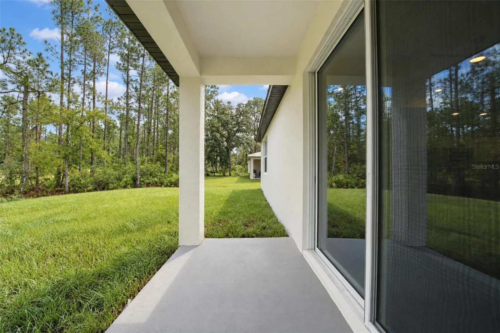 Covered back patio