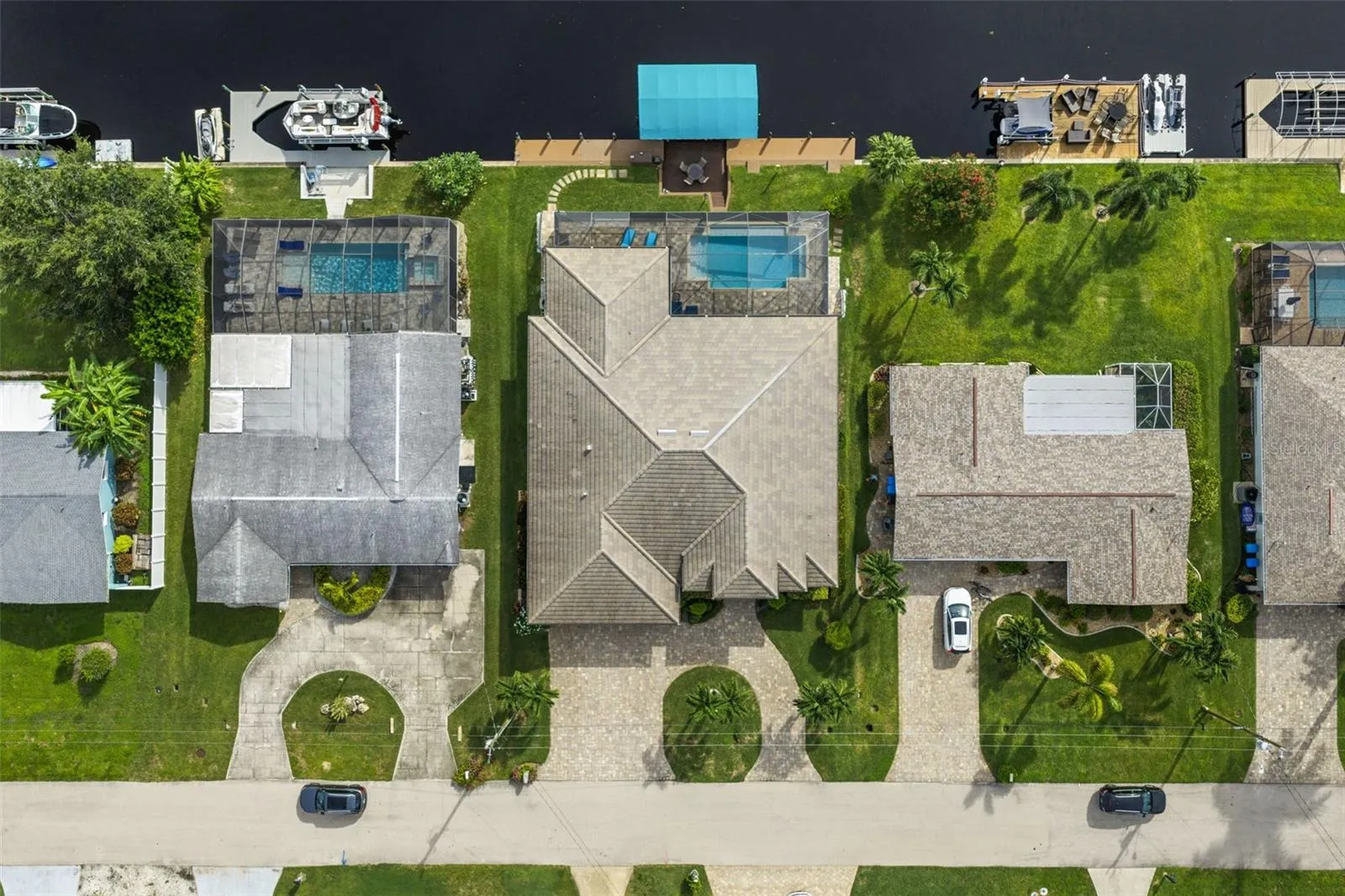 Straight down aerial view