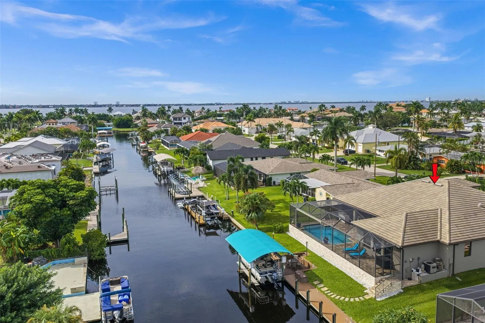 Aerial view of the Direct Gulf Access Canal