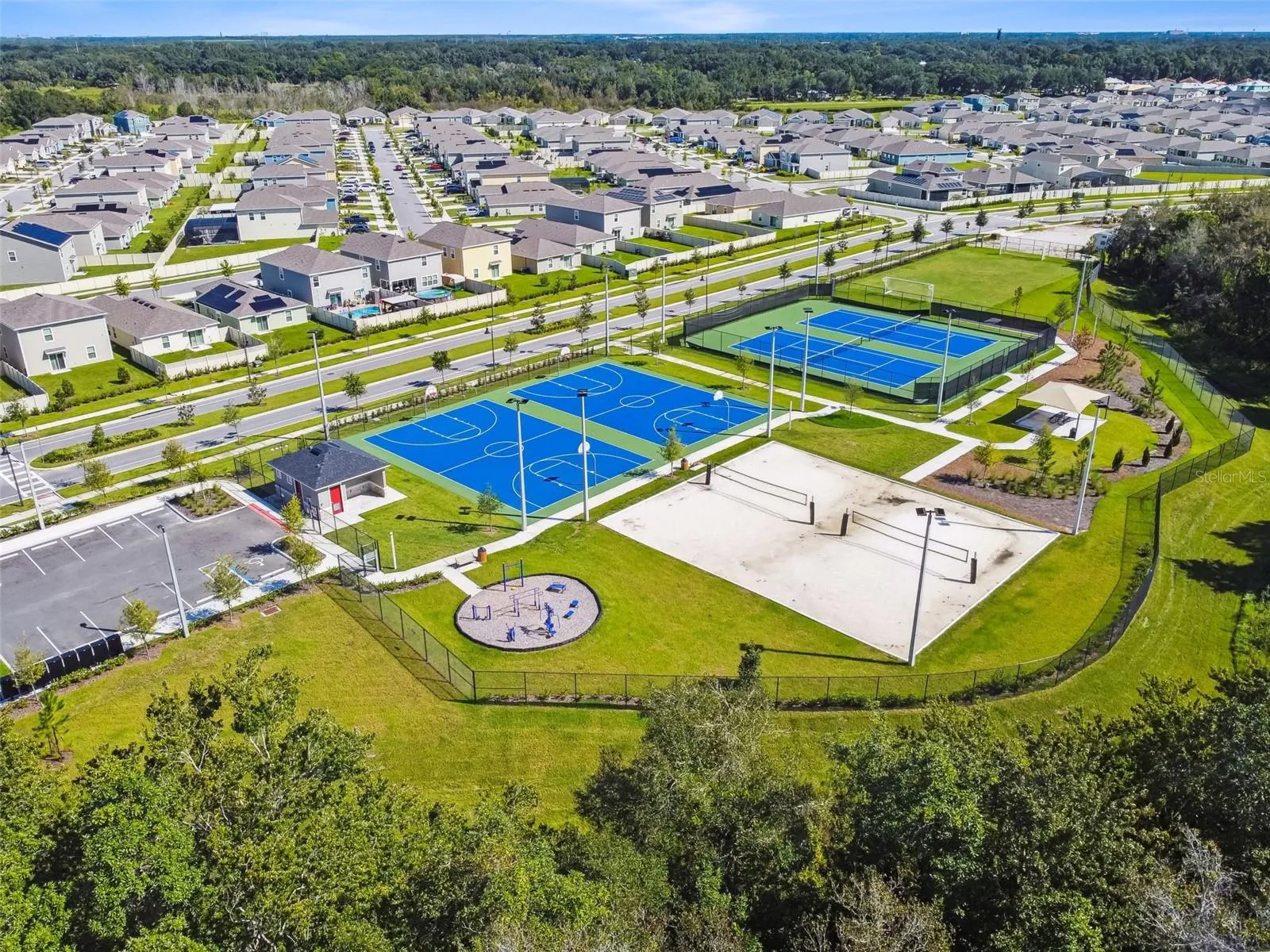 Storey Creek residents enjoy an array of amenities, including a resort-style pool, fitness center, clubhouse, tennis and basketball courts, volleyball court, playground, and walking trails. The low monthly HOA of $181 includes lawn maintenance.