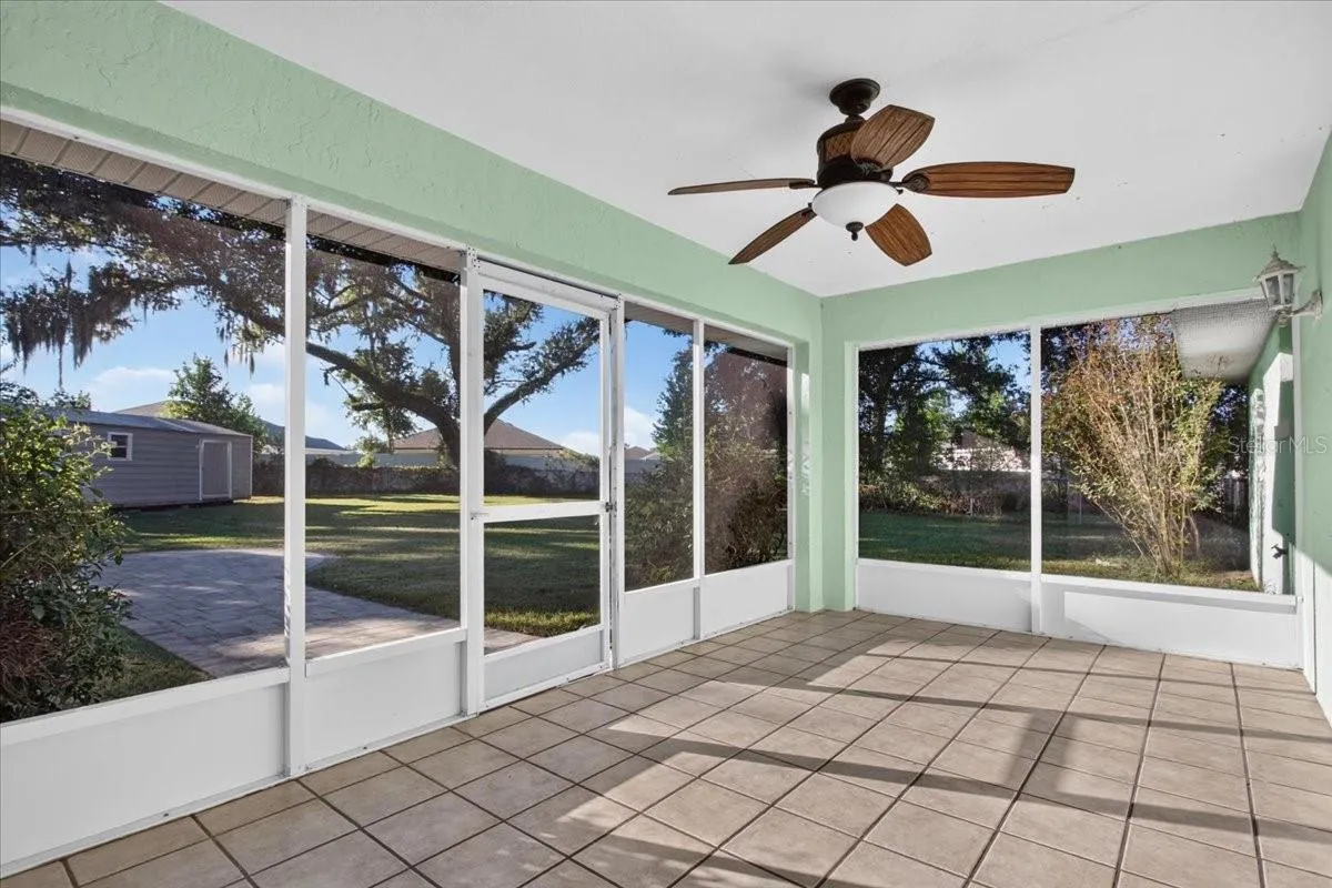 Relax on the bug-free back porch!