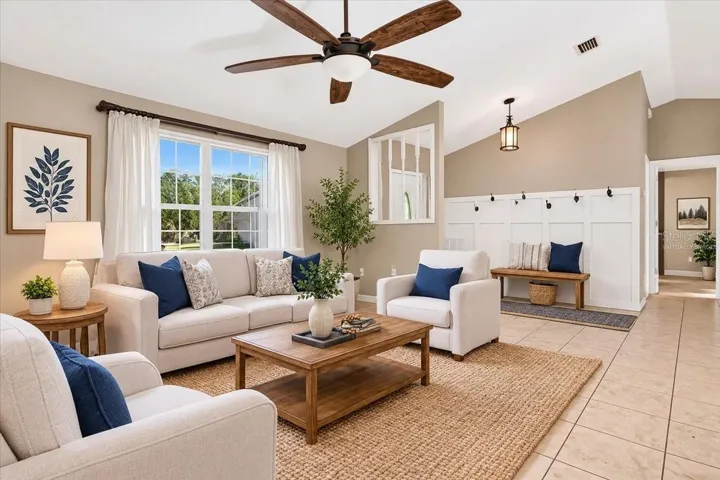 Family room Virtually staged