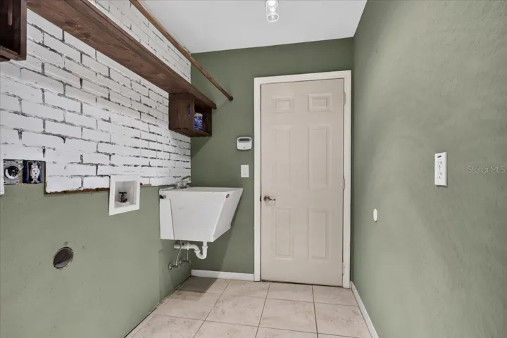 Laundry room going out to garage