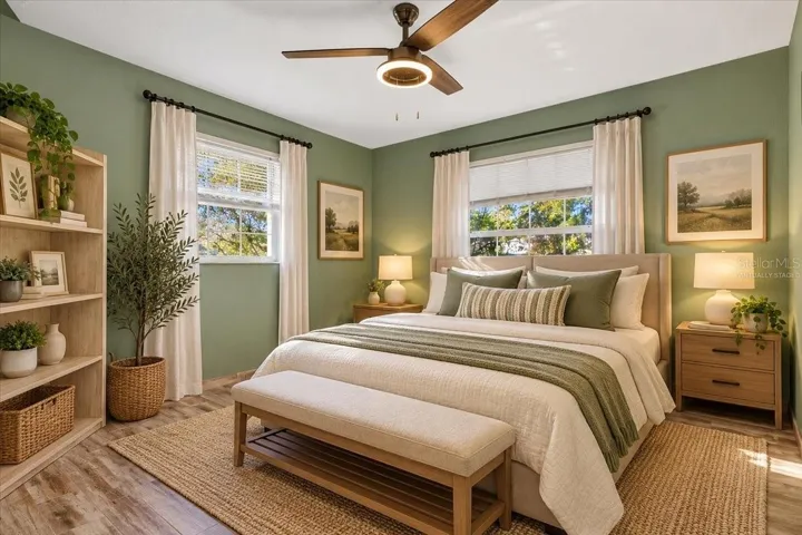 Virtually staged bedroom 2