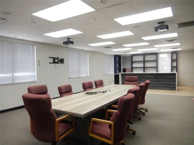 Conference room with custom bar/serving area