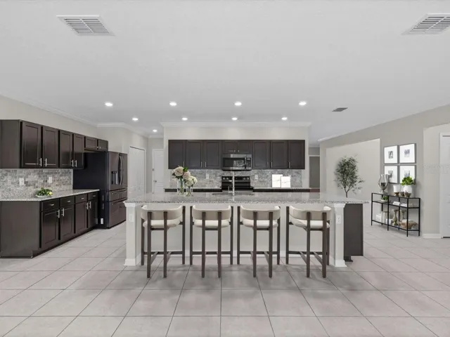 virtually staged kitchen