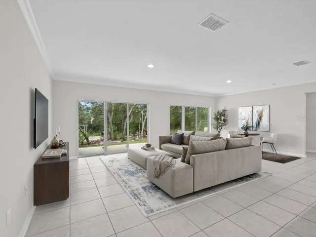 virtually staged living room