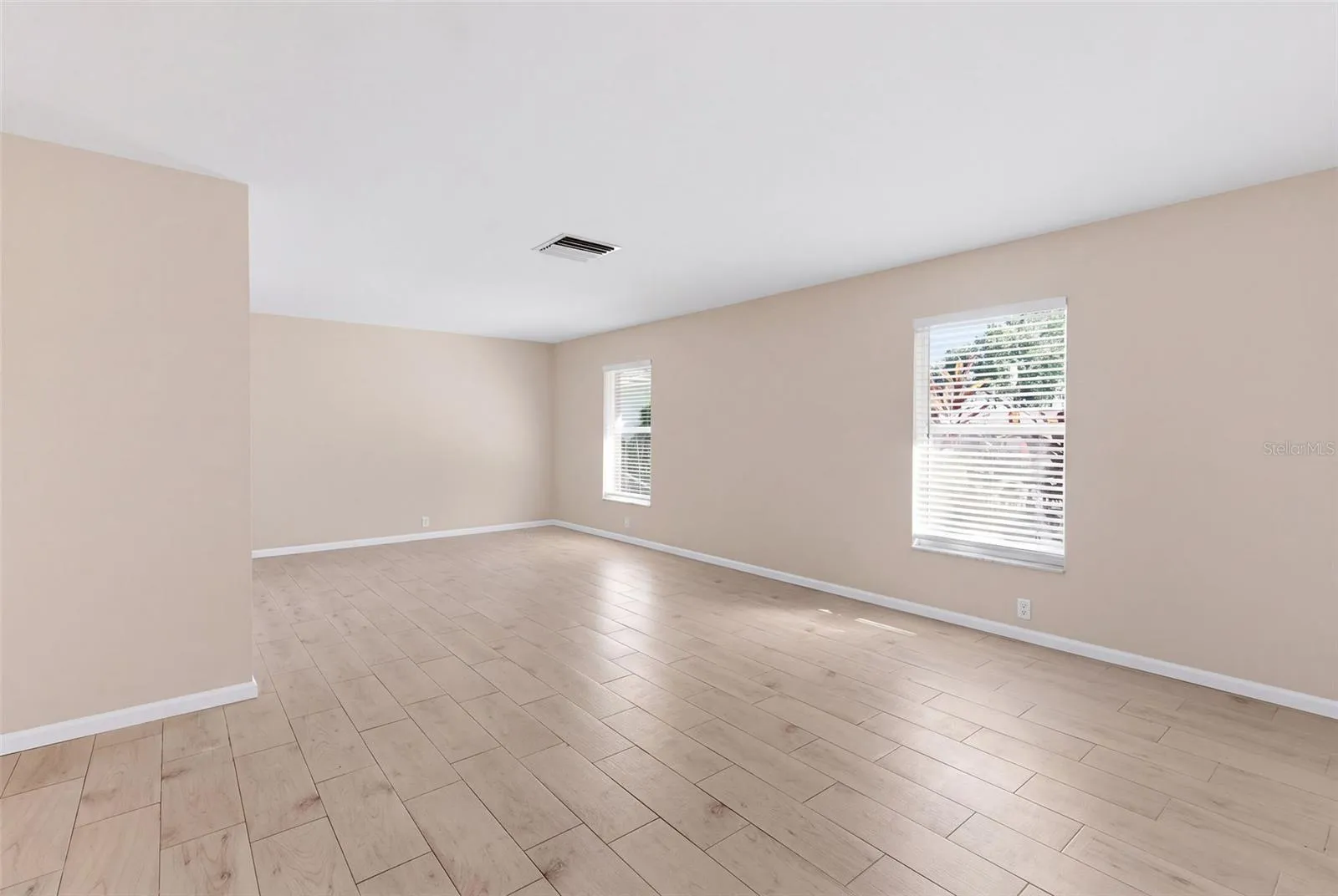 living room and dining area