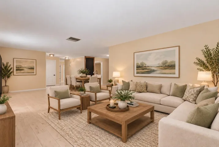 living room and dining virtual