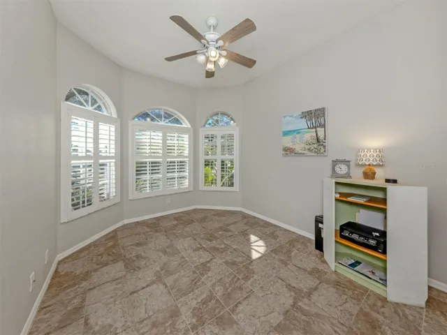 Oh, the charm of a beautiful bay window! This delightful bedroom has a personality all its own, with a lovely architectural touch that adds character and creates an inviting space for guests, a stylish home office, or a cozy personal hideaway!
