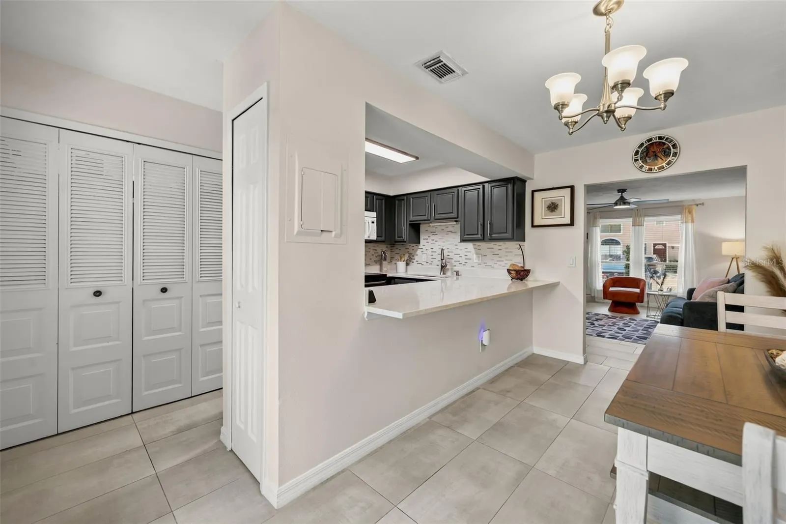 Closet Laundry behind the bifold doors.
