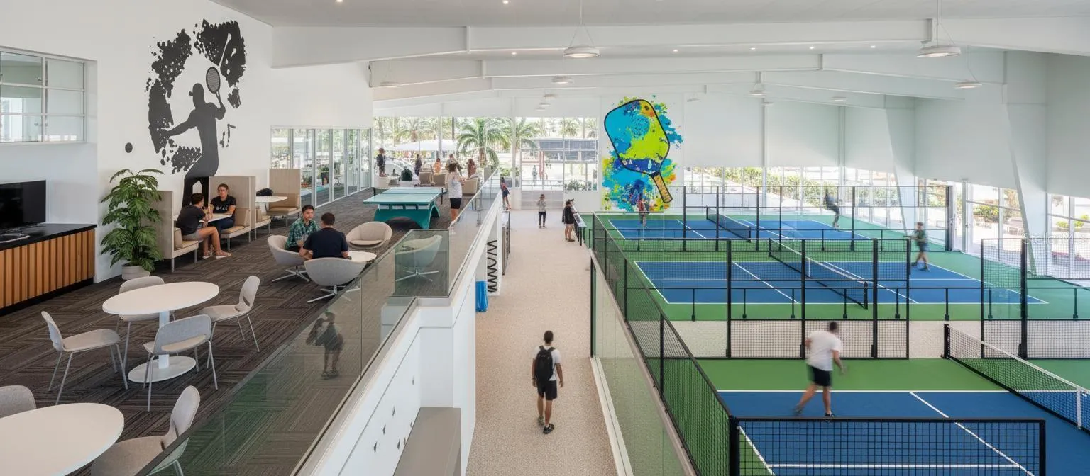 The Indoor Racquet Center will be key to the 2nd tenet of Wellness Real Estate...Connection.  From Mahjong, to card clubs, to foreign travel clubs, wine tastings &amp; cultural events, it will be difficult not to "Connect"!!!