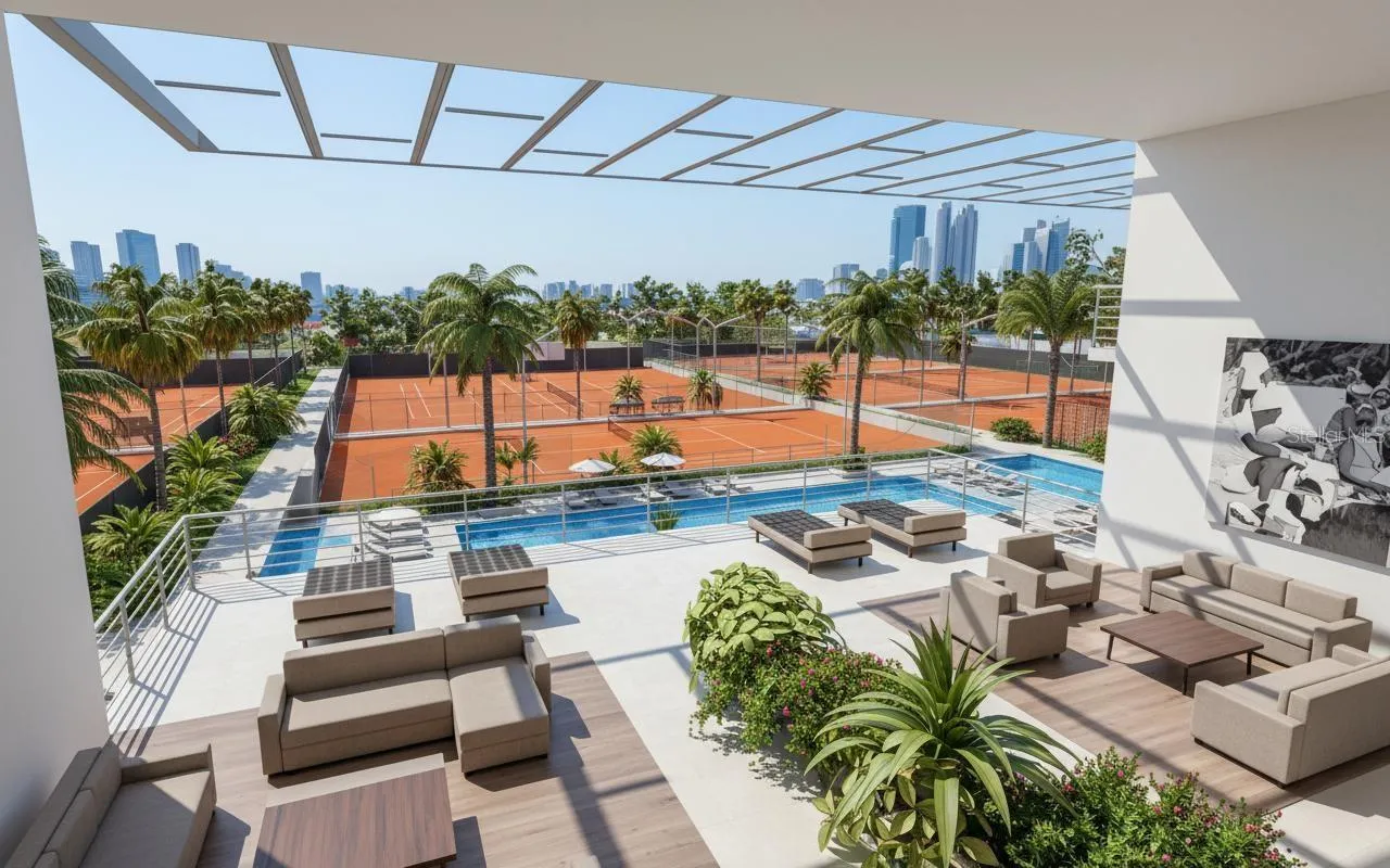 OUTDOOR PLAY:  3 European Red Clay Courts, 7 Green Clay Courts, 1 Tennis Hard Court, 1 Padel &amp; 1 Pickleball Court, PLUS 1 Flex Court (1 Tennis or 2 Pickleball) + 2 Elevated Competition Observation Lounges!!!