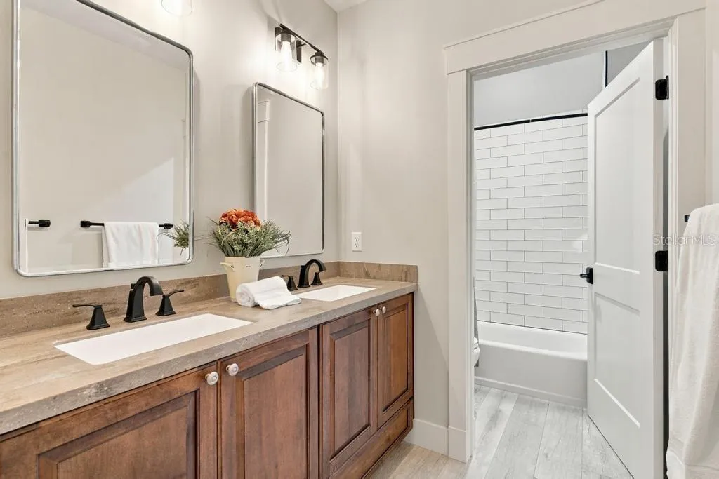 Upstairs bath services bedrooms 3 &amp; 4