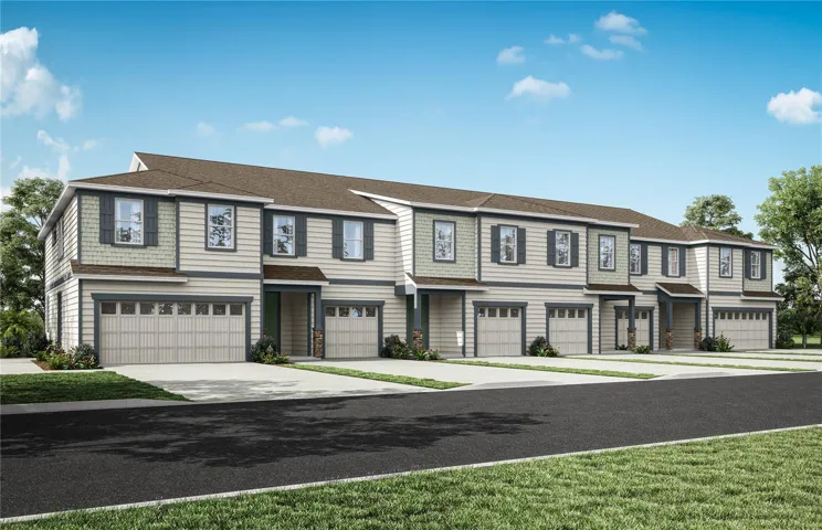 Exterior Design. Artistic rendering for this new construction home. Pictures are for illustrative purposes only. Elevations, colors and options may vary.