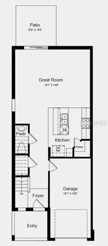 Main Level Floor Plan - Additional Highlights Include: luxury vinyl plank flooring, white cabinetry, whole house blinds, and all appliances included