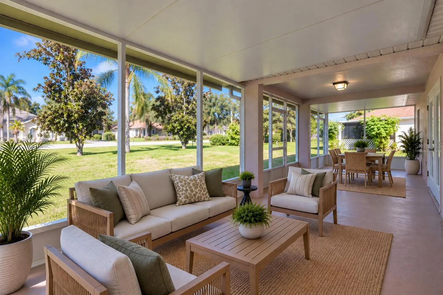 Screened Patio - Virtually Staged