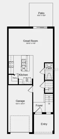 Main Level Floor Plan - Additional Highlights Include: luxury vinyl plank flooring, whole house blinds, and all appliances included