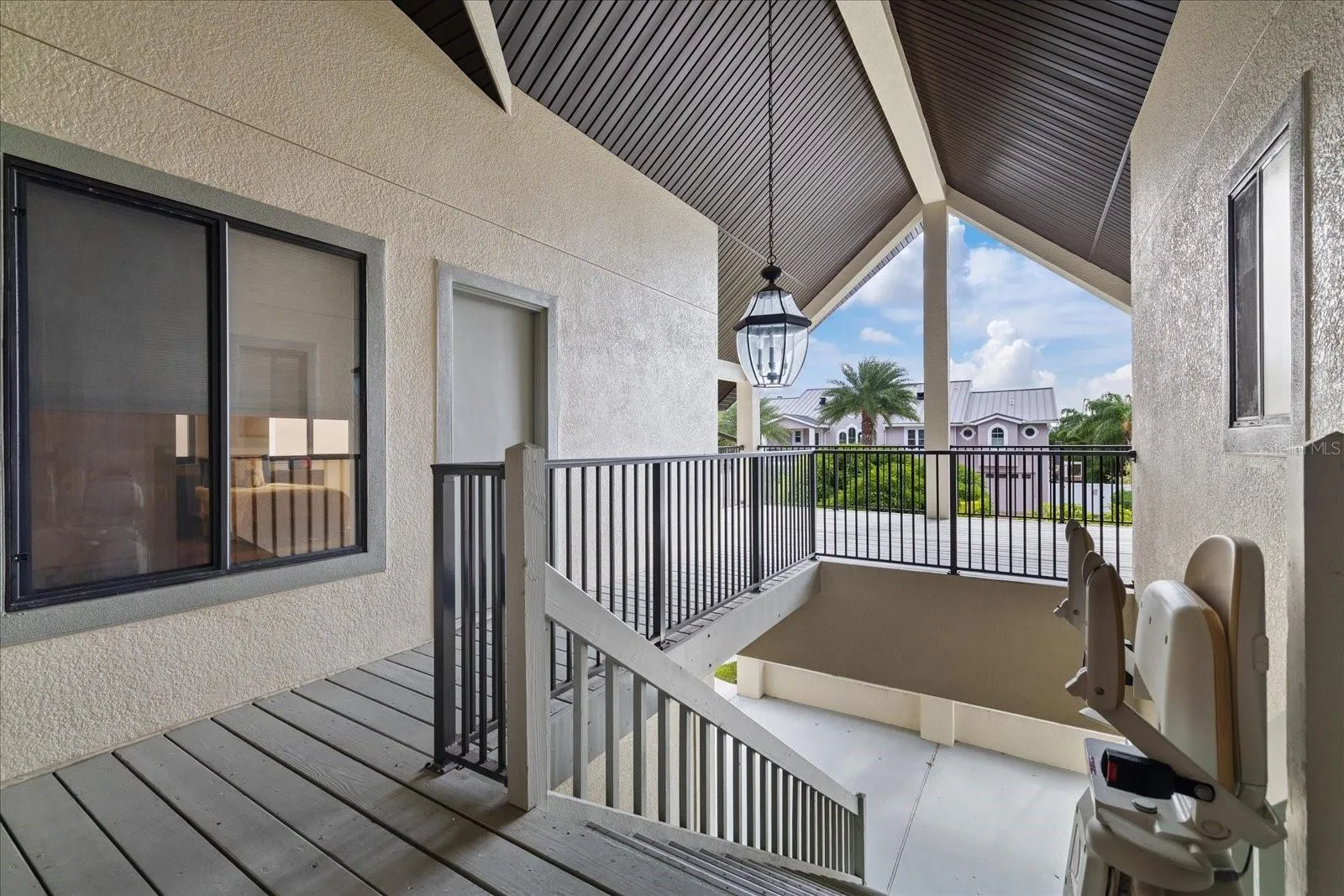 Deck at front door