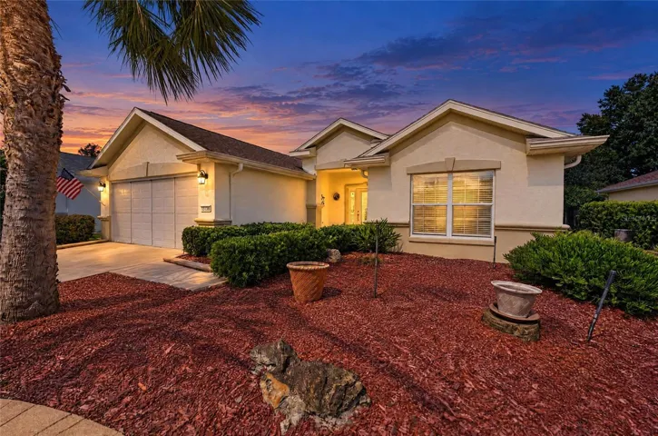 Twilight Front of Home