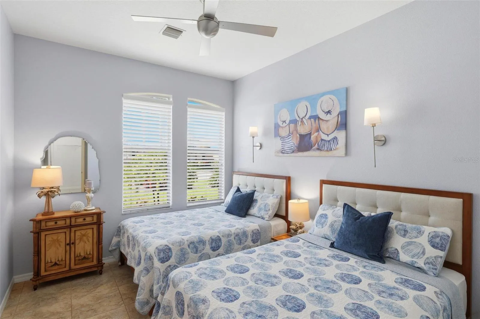 Spacious guest bedroom