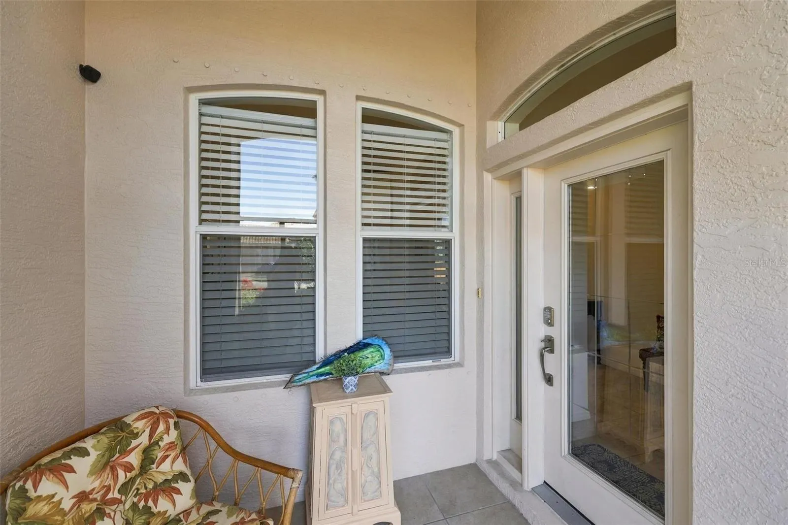 Screened front entry