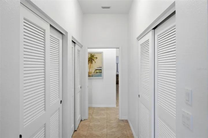 Primary bedroom closets