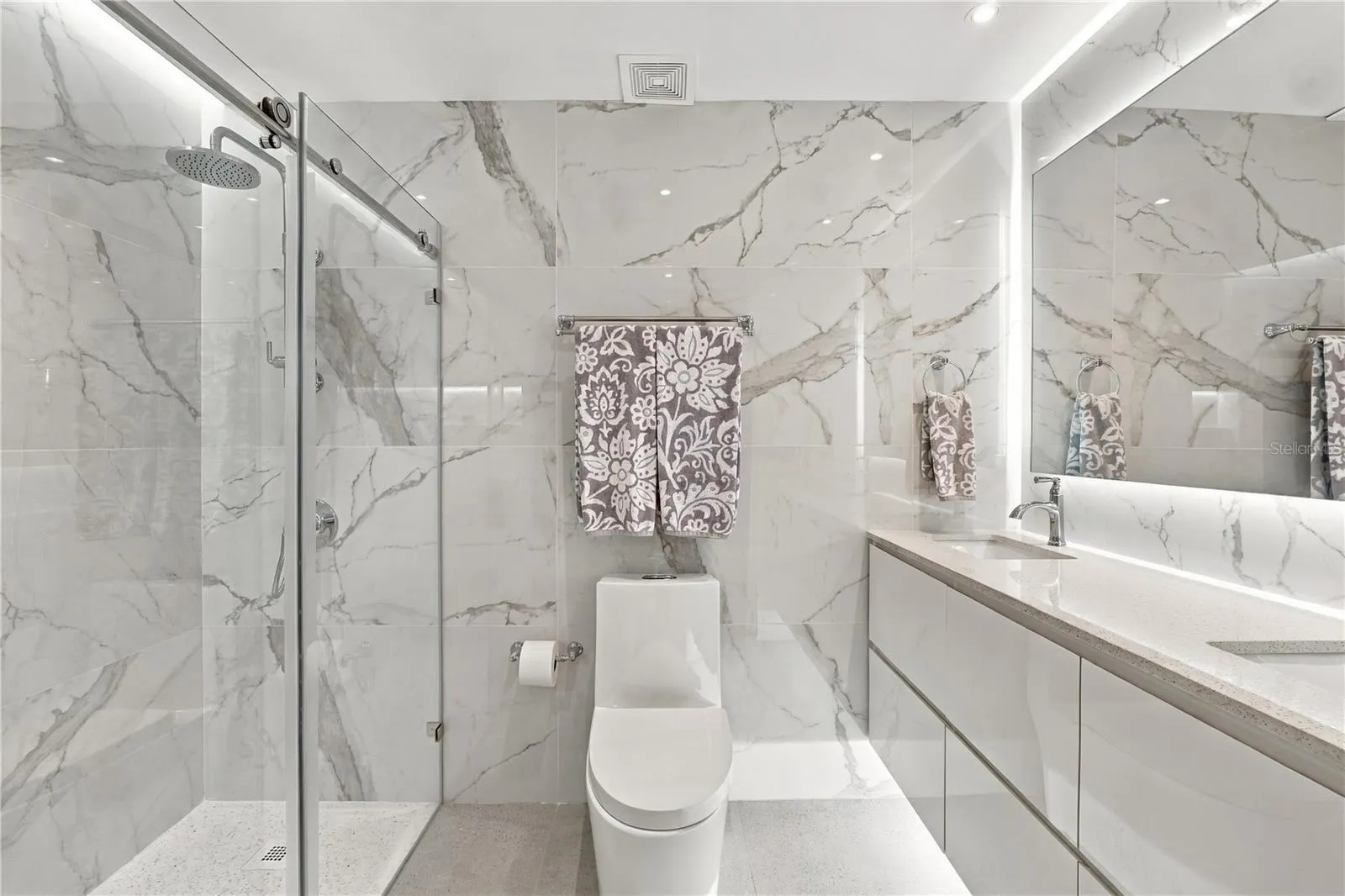 Fully renovated primary bathroom