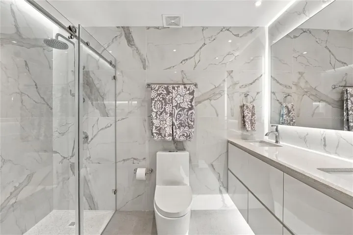 Fully renovated primary bathroom
