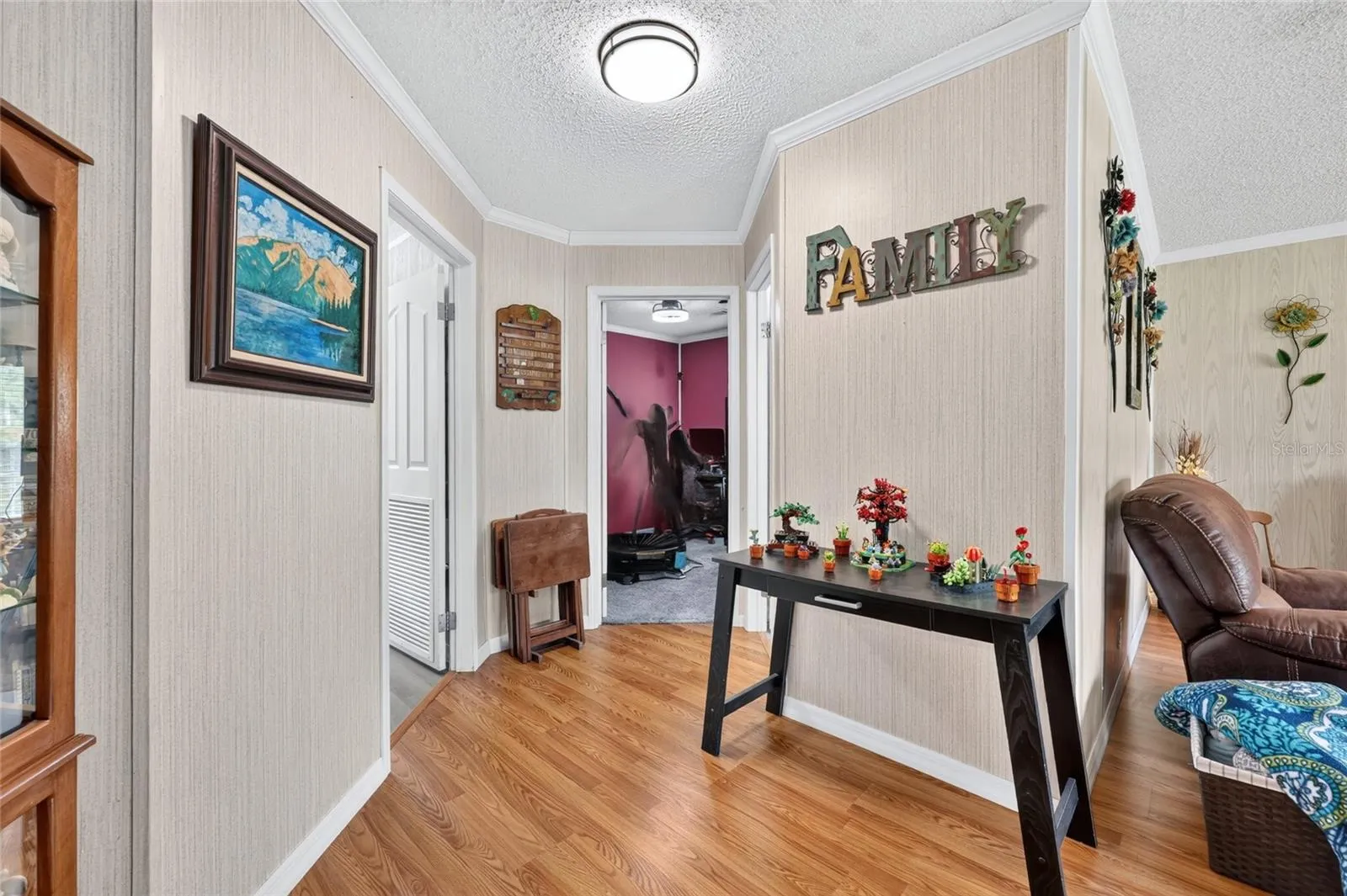 Hallway to laundry room and bedroom #5
