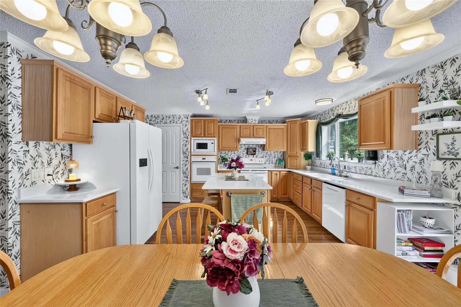Updated kitchen with quartz countertops