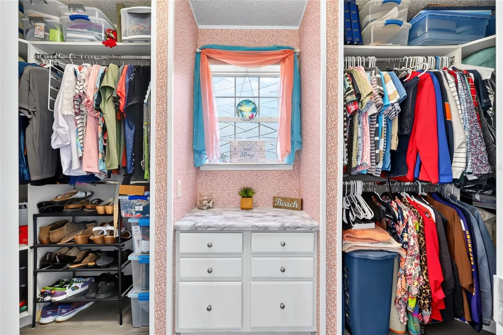 Master walk-in closet