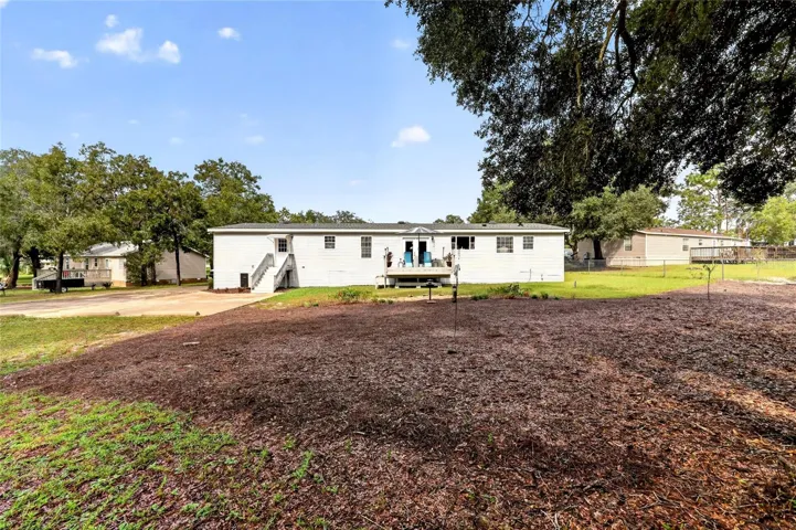 Large backyard area