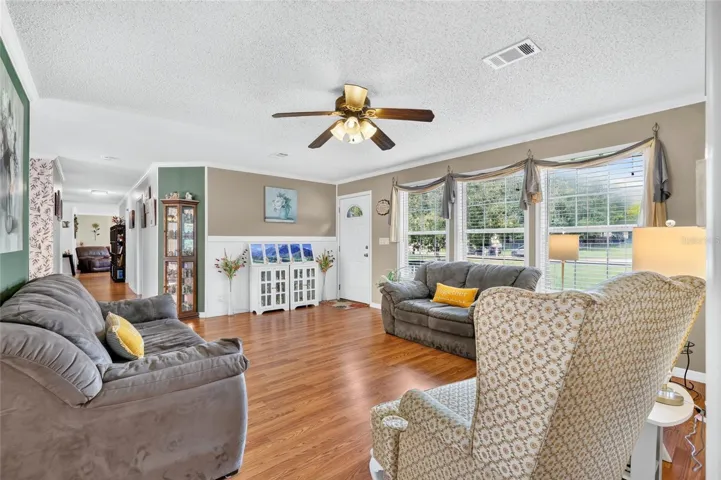 Living room with natural light