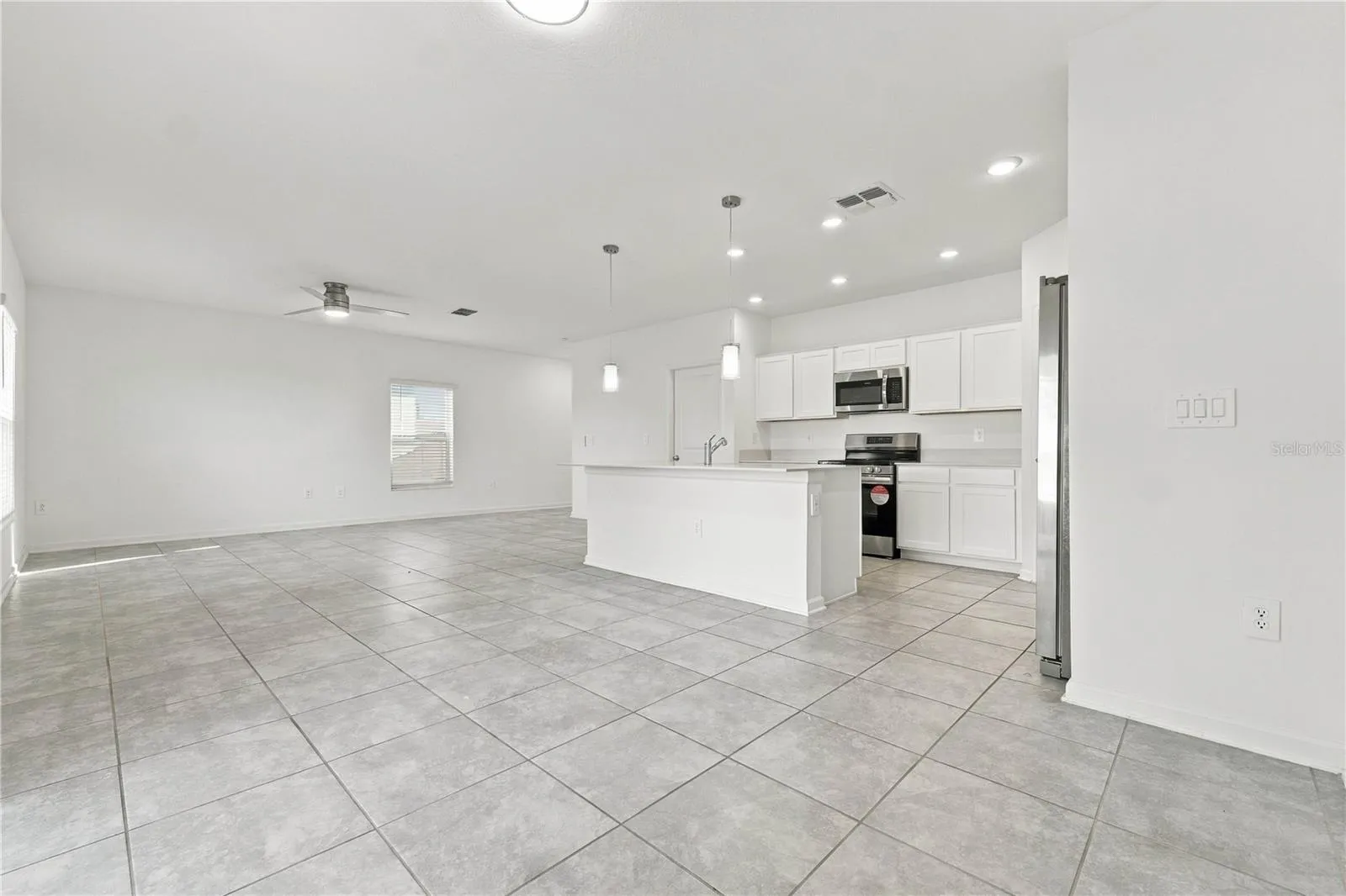 Kitchen Open to Living Area