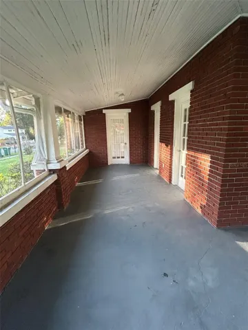 Screened front porch