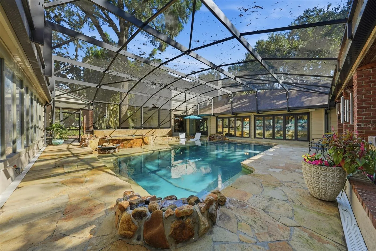 resort style saltwater pool