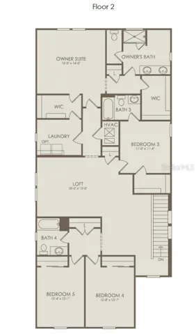 Floor Plan - Floor Two