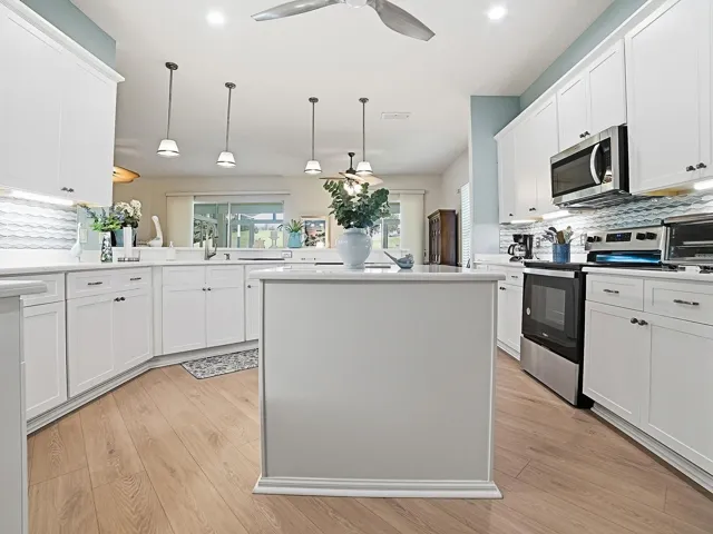 Open kitchen.