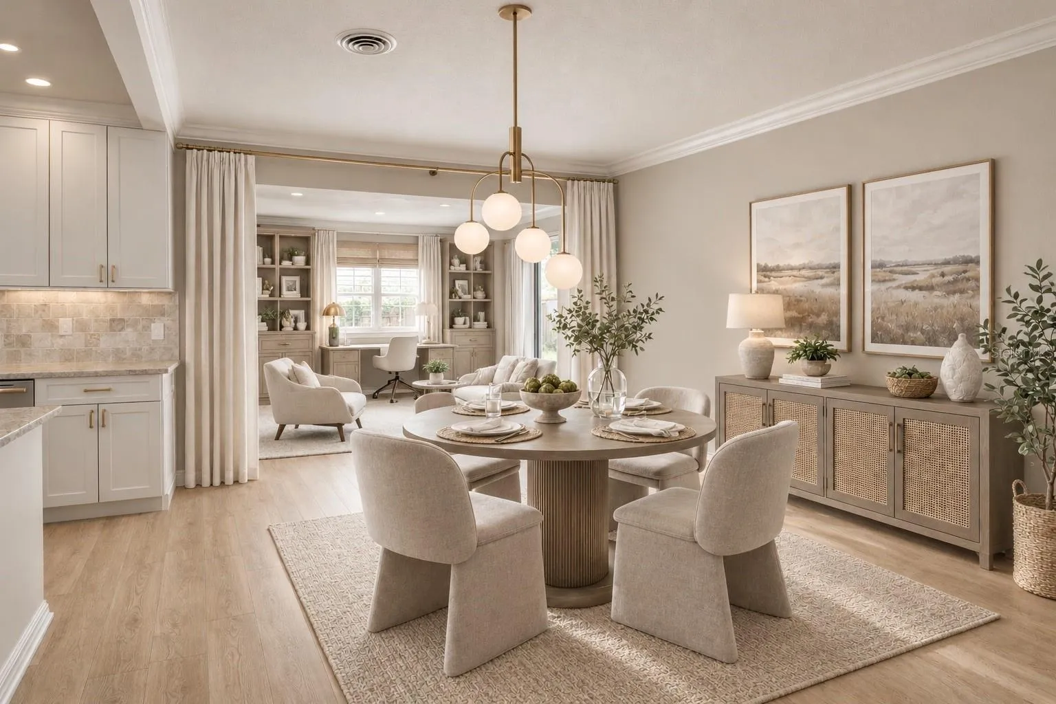 Virtual Staging Dining room